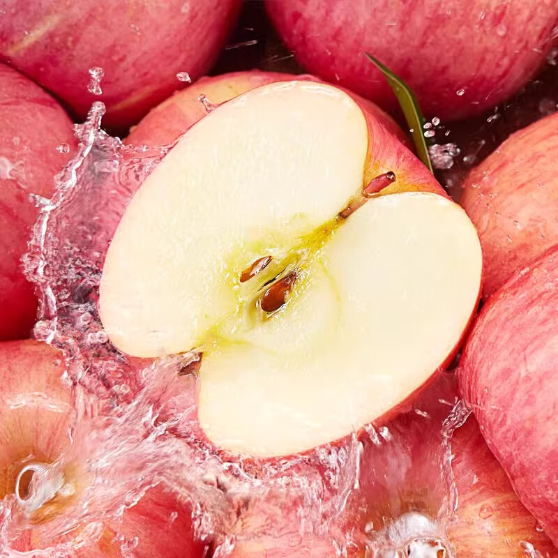 Jingdida Apple Yantai Apple Qixia Red Fuji Apple Fresh Fruit New Year's Goods 4.5 Jin Single Fruit 75mm + Straight from the Source