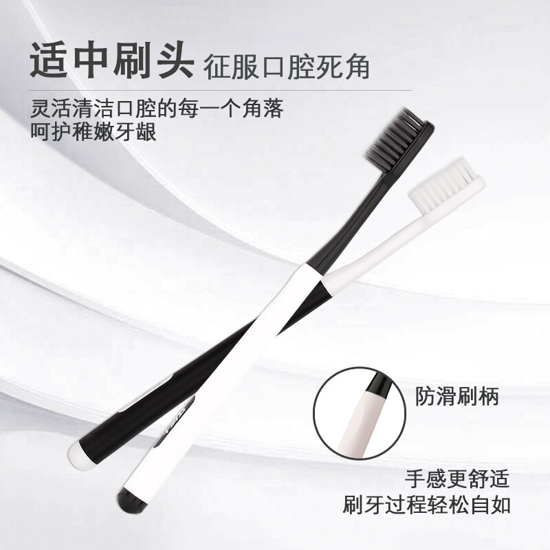 Doctor Teeth Charcoal White Deep Cleaning Soft Bristle Toothbrush Bincho Charcoal Couple Pack Gum Protector 2 Pack DT701