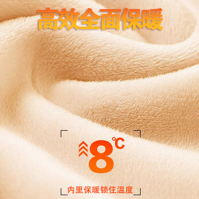 Jeanswest velvet sweatshirt for women winter warm thickened hooded top loose little man coat milky white L