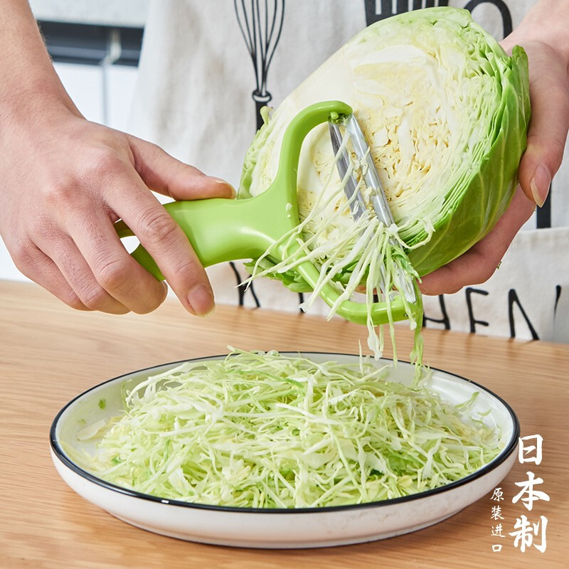 Home KATEI STORY Japan imported multifunctional cabbage grater cabbage grater vegetable cabbage shredder stainless steel vegetable cutting wide mouth grater Origin Japan
