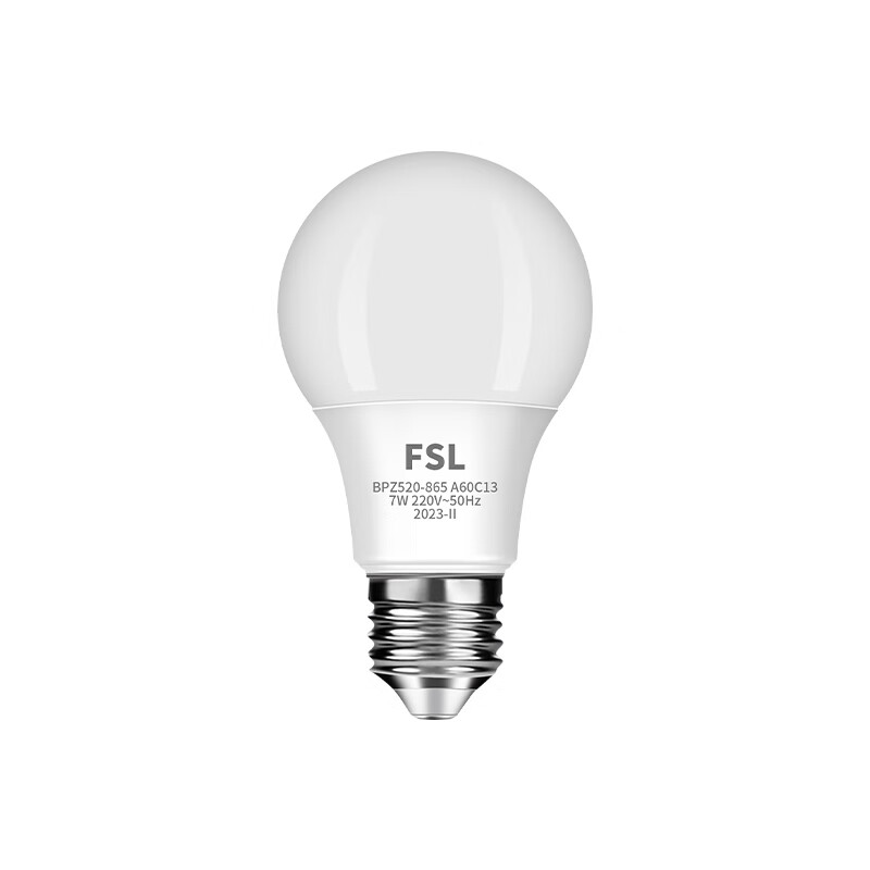 Foshan Lighting (FSL) LED bulb e27 screw bulb energy-saving lamp super bright lighting spiral high-brightness light source 7W white light (6500K)