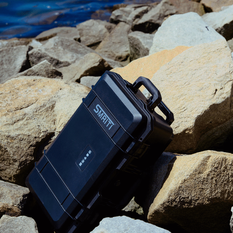 SMRITI heritage protective box black large trolley box thickened waterproof and dustproof multi-functional equipment tool box S6548 black empty box