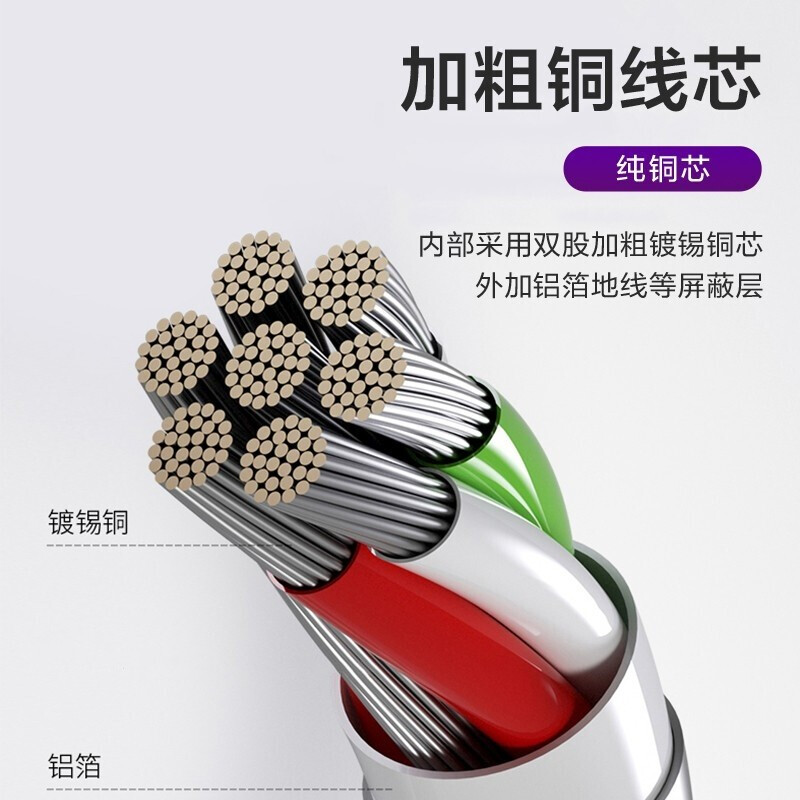 Kuaigou suitable for Huawei data cable super fast charging charging cable 5A fast charging Honor Type-C white mobile phone super fast charging 1 meter