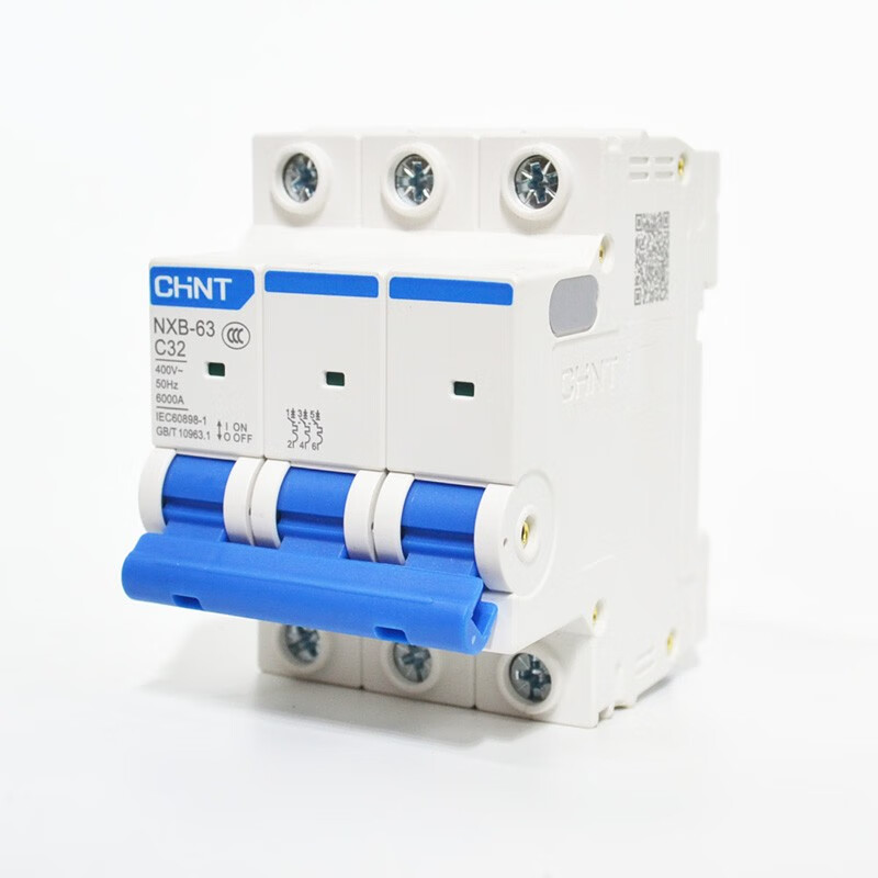 NXB air switch circuit breaker household air switch 1P2P3P4P63A100A three-phase air switch 380V 10A 3P