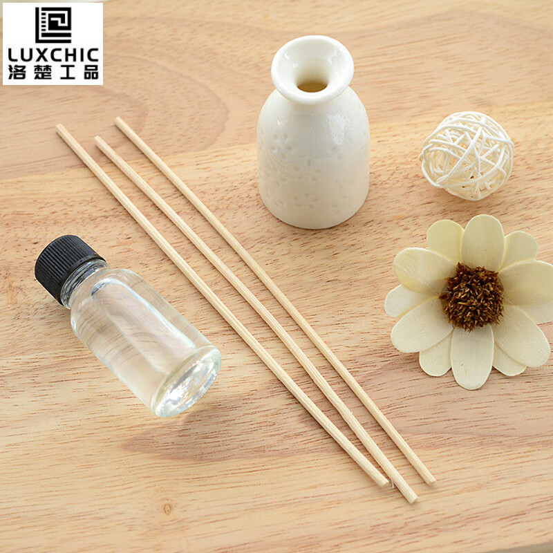 Luxchic Fireless Aromatherapy Set Lavender Rattan Ceramic Essential Oil Volatile Aromatherapy Perfume