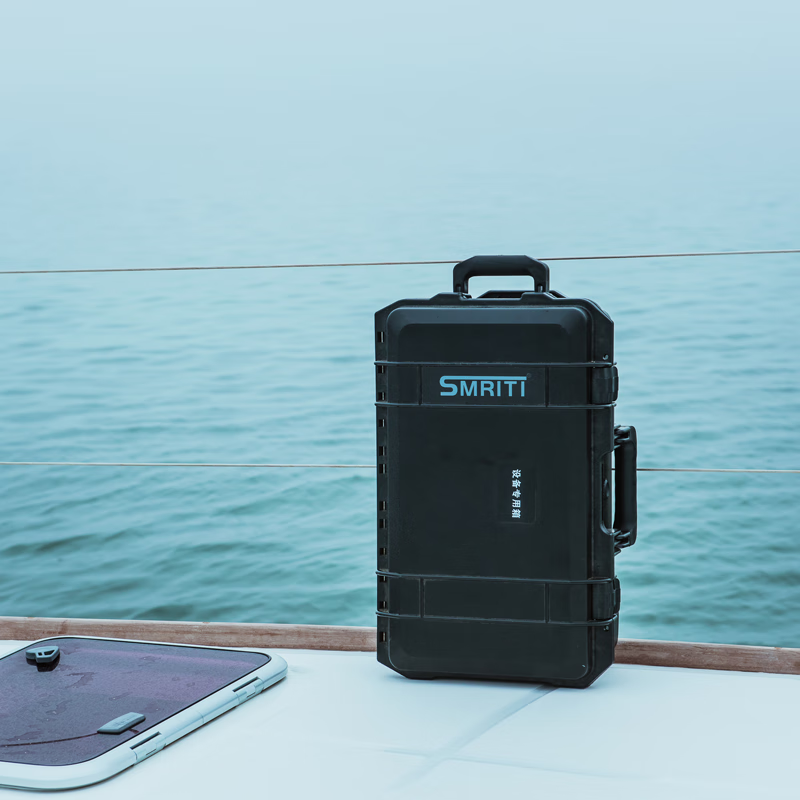 SMRITI heritage protection box black large trolley box thickened waterproof and dustproof multi-functional equipment tool box S5129 black with sponge