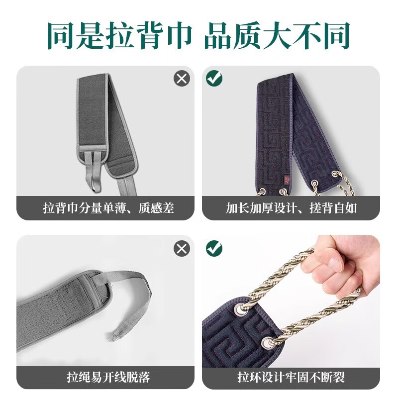 Sailotou bath towel, special bath towel for men's back, powerful mud rub to remove dust, household long bath and back rub artifact, extended, coarse sand style 1 piece to hold mud