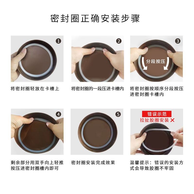 ASD lunch box thermal insulation pot 304 stainless steel vacuum thermal insulation bucket 2L portable thermal insulation lunch box RWS20T3WG-T