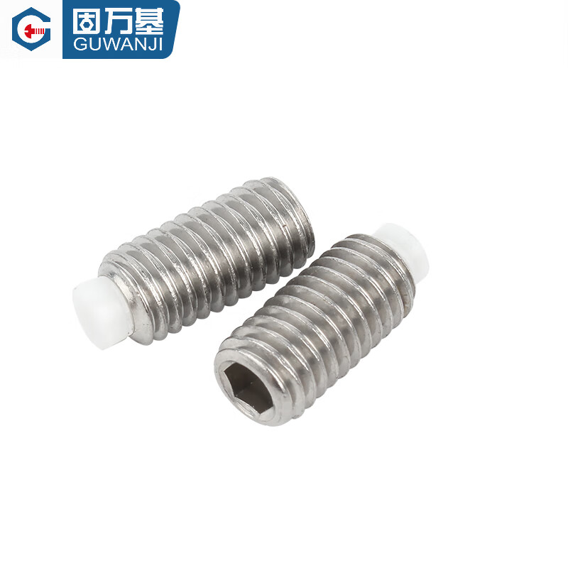 Guwanji stainless steel 304 plastic head nylon wave beads POM top thread rubber head plunger machine meter buffer national standard fasteners M3x3 (10 pieces)