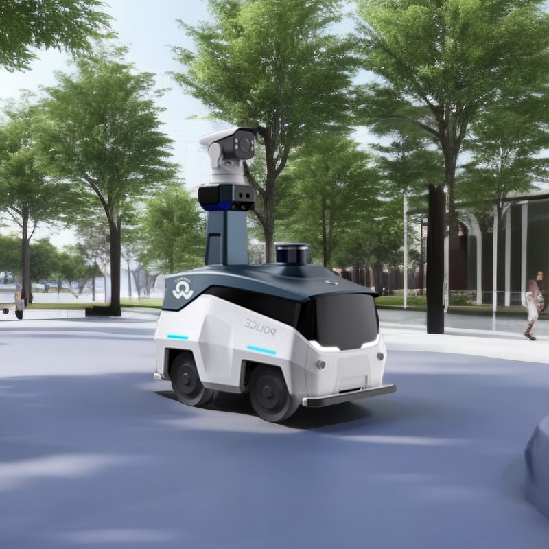 Intelligent inspection patrol unmanned super robot white