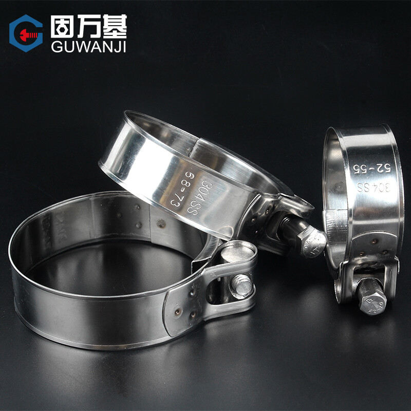 Guwanji 304 stainless steel strong hoop European style hose hoop thickened pipe clamp holding hoop fixed ring buckle water pipe hoop pipe clamp 20mm-22mm 1 piece 304 strong hose hoop