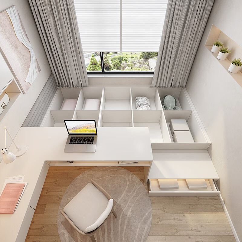 Mag Mag Mag cream style bedroom cabinet customization small apartment study youth room tatami room overall customization prepayment