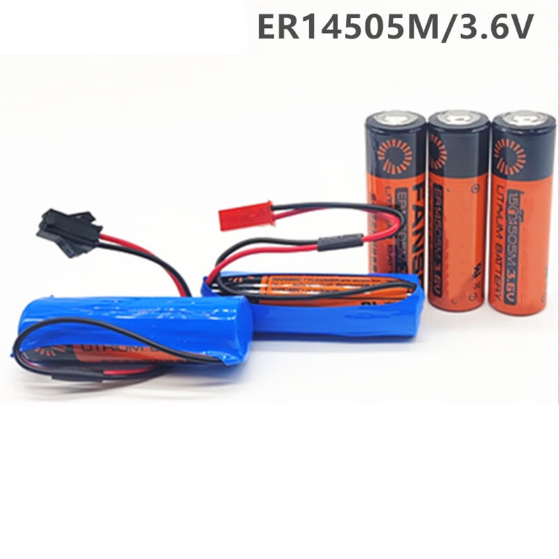 Ouhuayuan ER14505M water meter battery No. 5 battery 3.6V flow meter battery er14505h with plug