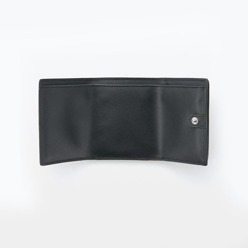 MUJI uses plant-based fabrics tri-fold wallet EHA10A3S black NONE