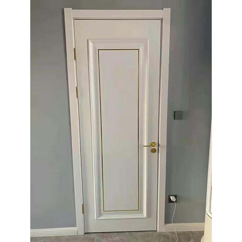 Chongqing Xiaoxiao wooden door metal strip buckle paint interior door bedroom solid wood veneer paint