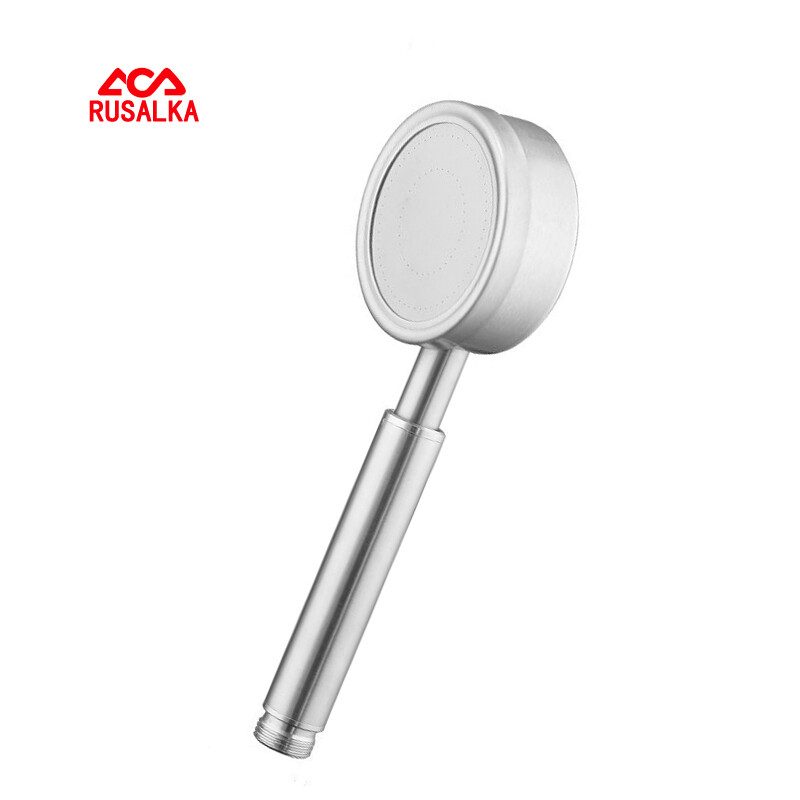 Rusalka304 stainless steel shower handheld Internet celebrity shower head universal bathroom shower head detachable booster shower set small waist shower