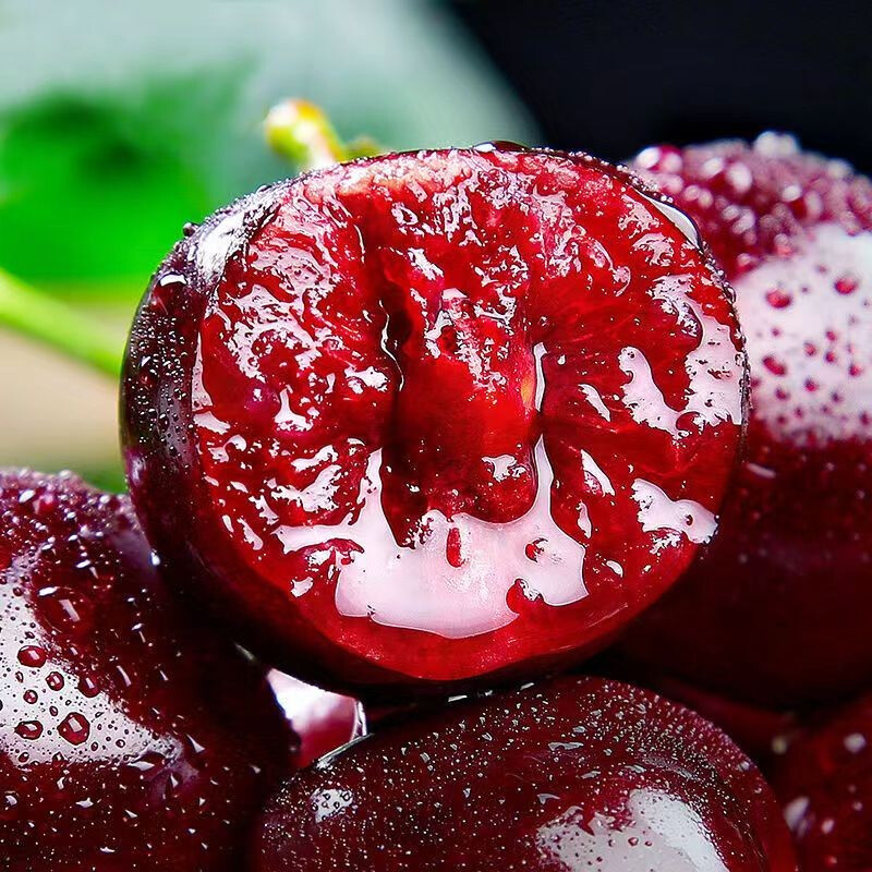 Chizhen Cherry Chile imported black pearl large cherry fresh seasonal fruit Christmas and Spring Festival gift box 1000g (net weight) gift box 3J
