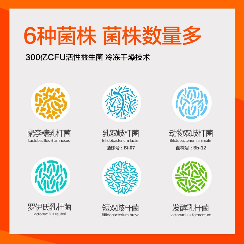 Hanchen's (High Change) Hanchen's children's four-in-one and six-in-one probiotic freeze-dried powder series 3g*36 bags