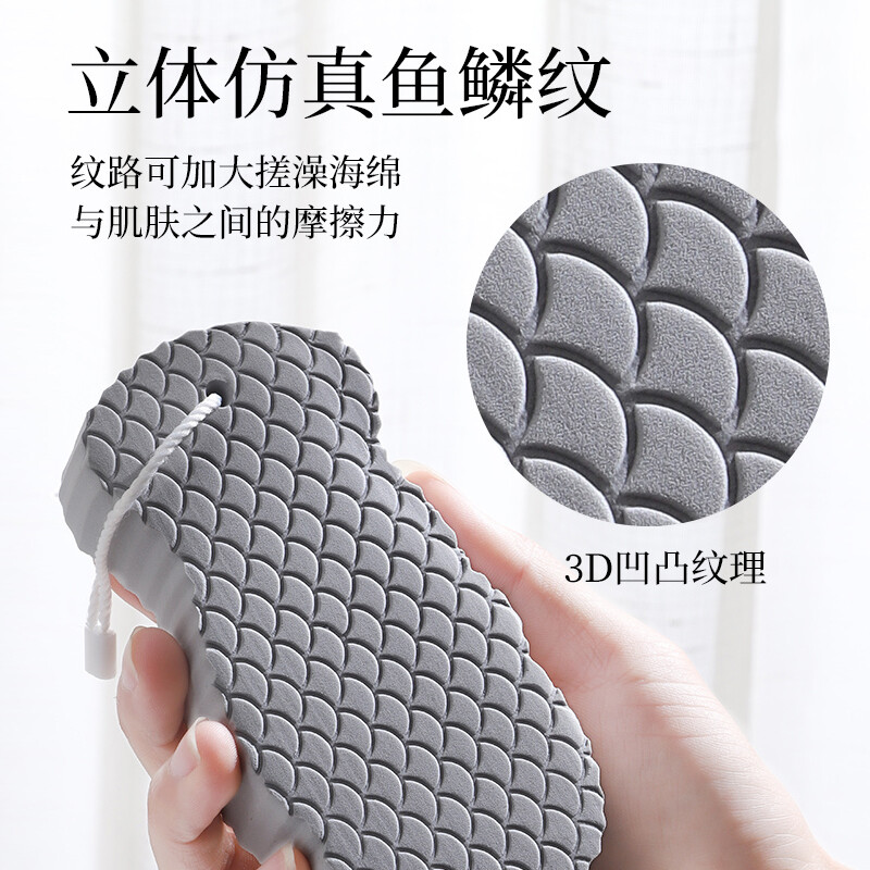 JAJALIN bath towel sponge mud rub artifact bath rub gray ladies children baby baby bath special gray