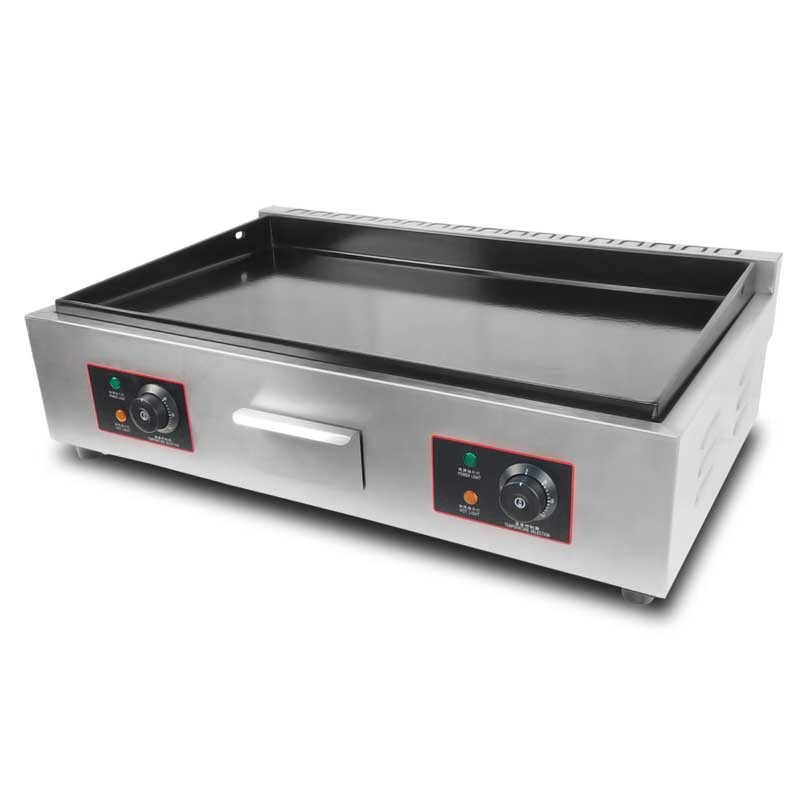 Venus Electric Griddle Commercial Small Fried Steak Night Market Business Stall Teppanyaki Commercial Equipment Teppanyaki Squid Small Hand Pancake Snack Electric Heating Gas Electric Heating Model 45*30CM Griddle 丨 450
