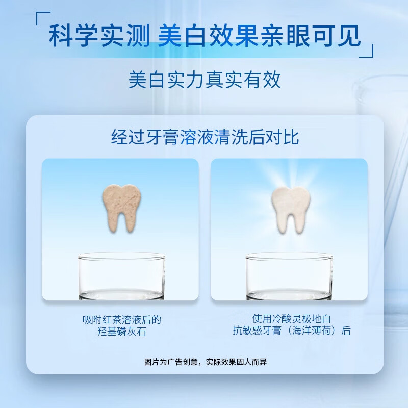 Lengsuanling pump type adult toothpaste set, professional anti-allergic whitening and stain removal, 4 pieces in total, 500g, same style as Wu Lei