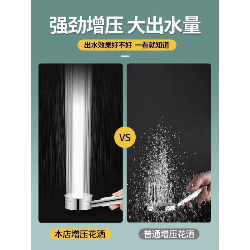 Youqin 304 stainless steel pressurized shower head bath faucet bathroom shower bar pressurized shower head 1 304 stainless steel - filtered pressurized shower head