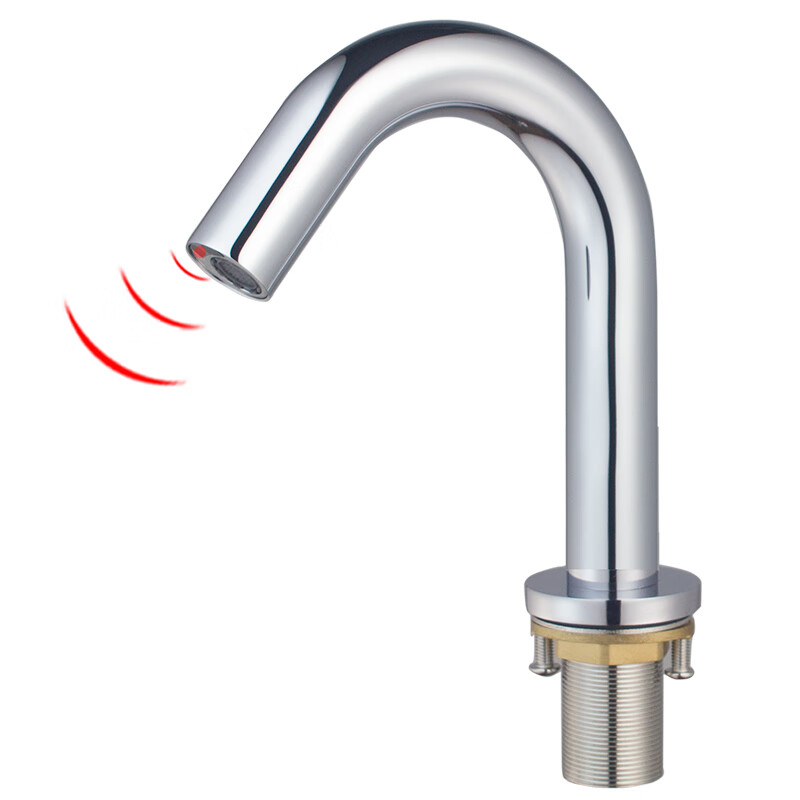 Guyuan copper sensor faucet hospital laboratory fully automatic intelligent faucet battery plug-in single cold water hot and cold water 6171AB short hot and cold water