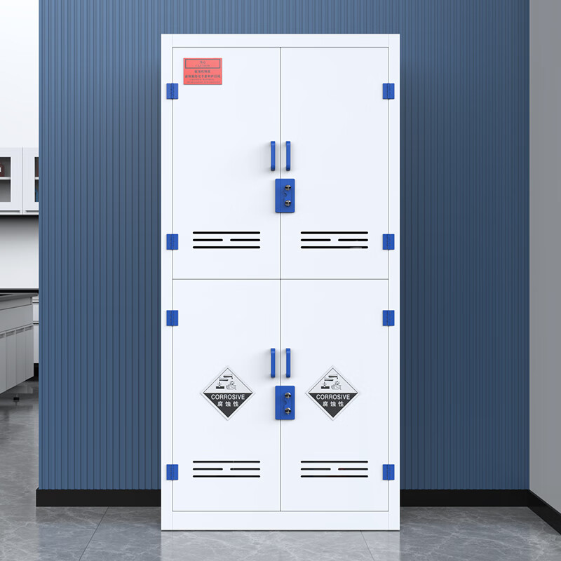 Longzhitai anti-corrosion cabinet pp acid-base cabinet chemical cabinet strong acid-base item cabinet laboratory reagent cabinet PP medicine cabinet upper door and lower door