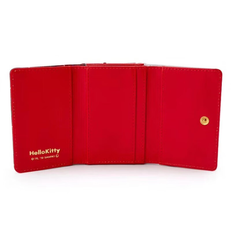 Kuqi Kangaroo New Cute Melody Cinnamon Dog Pudding Short Wallet Women's Casual Lock Wallet Cute Children's Wallet MD Pink