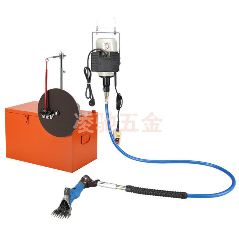 Oulusi large flexible shaft wool shear high power flexible shaft wool shear electric clipper animal shearing machine blade electric shear flexible shaft wool shear with 9 straight and 5 pairs