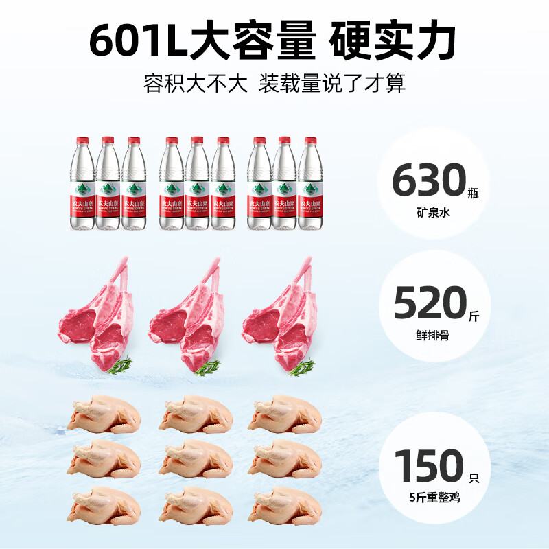 Xingx (XINGX) 601L commercial freezer large capacity refrigerator refrigeration and freezing conversion cabinet single temperature large capacity horizontal frost reduction energy saving freezer BD/BC-628GE trade-in