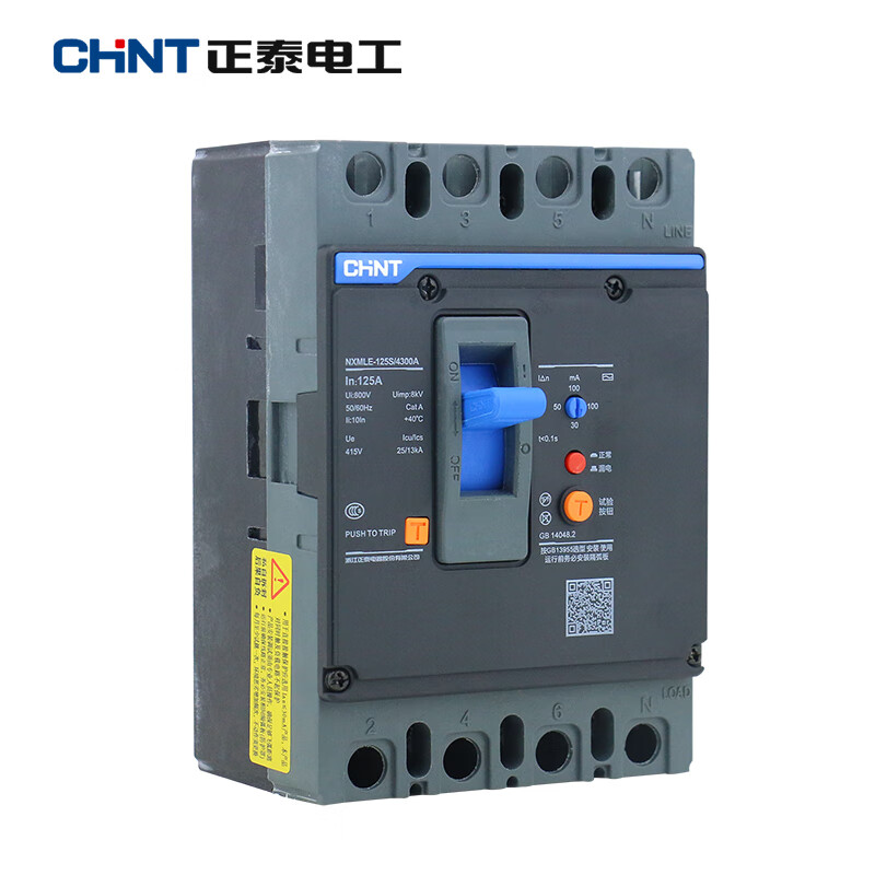Zhengdetai leakage protector circuit breaker NXMLE125A250A400A630 315A 3P