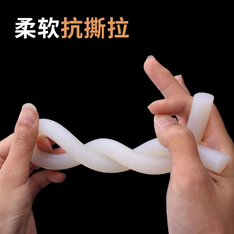 Silicone solid round strip, silicone sealing strip, high temperature resistant silicone strip, silicone rubber soft strip 2/3/4/5/6/7/8/10/12/15mm diameter 6mm price 5 meters