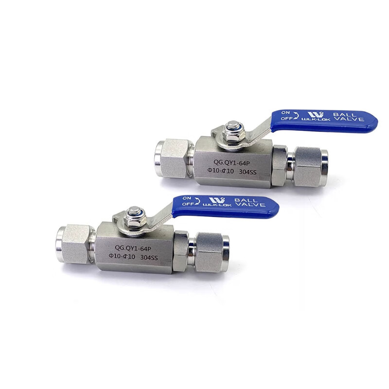 Fangteng 304/316L stainless steel QG.QY1 hexagonal air source card sleeve ball valve high-pressure manual ball valve instrument handle switch 304 hexagonal switch valve 8-8