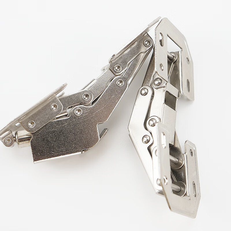 Hasdick Beijing Warehouse Delivery Hole-Free Hinge Cabinet Wardrobe Hinge Frog Hinge Hydraulic Buffer Hinge With Screws HKsq-211 4 Inch with Hydraulic Buffer