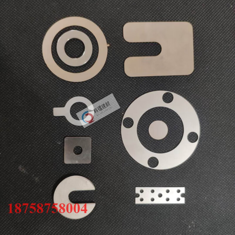 Jieyunmao 304 stainless steel gasket U-shaped opening adjustment gasket 00110mm special-shaped custom I flange round gasket custom gasket 6 points 310 points 5 quantity 1600