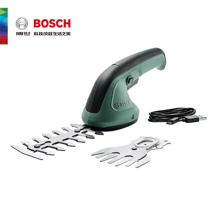 Bosch (BOSCH) electric hedge trimmer, rechargeable pruning shears, landscaping tools, tea trimmer, gardening home hedge shears, official website standard