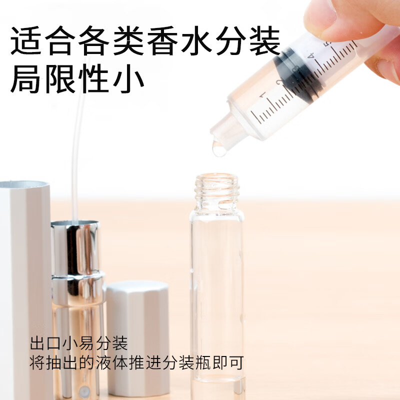 Kunsui Daily Perfume Dispensing Tool Dispenser Extractor Direct-Pumping Syringe Suction Perfume Needle Daily Miscellaneous Small Pieces Perfume Direct-Pumping Device 5ml/10ml Total 2 Packs