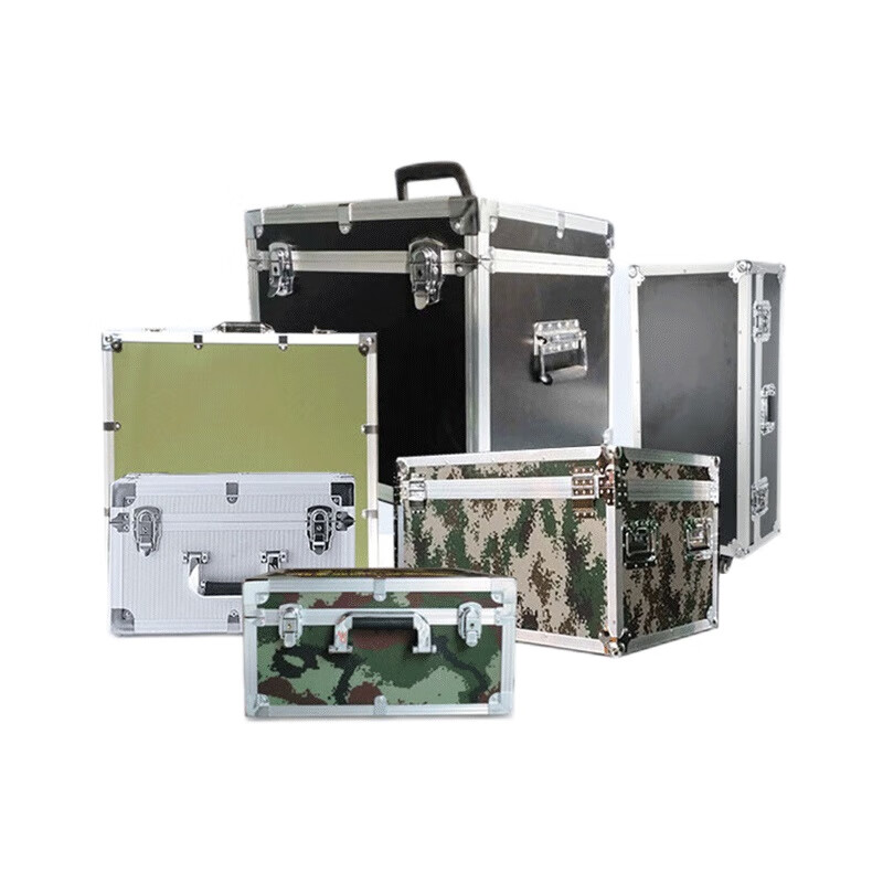 Jingsheng Fengbo camouflage aluminum alloy material box aviation instrument equipment box material storage box tool equipment storage box transportation turnover box can be customized 1580*810*670MM