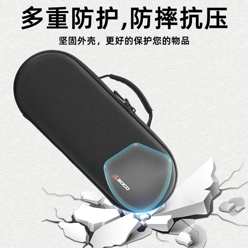 RLSOCO is suitable for Dyson HD16 storage bag smart hair dryer Supersonic protective box DYSON hair dryer hard bag HD16 set storage bag (bag only) black