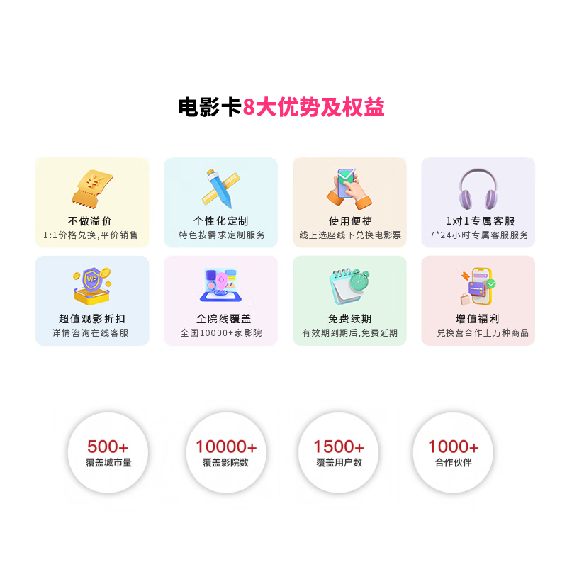 Beijing Piao Piao Movie Card National Cinema Universal Movie Ticket Exchange Coupon Online Ticket Purchase Cinema Ticket Stored Value Card Gift Card 40