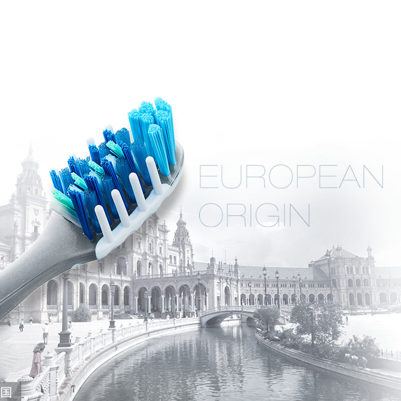 Oral-B precision multi-angle toothbrush tongue brush small wide head massage gum soft bristles adult toothbrush double pack color random