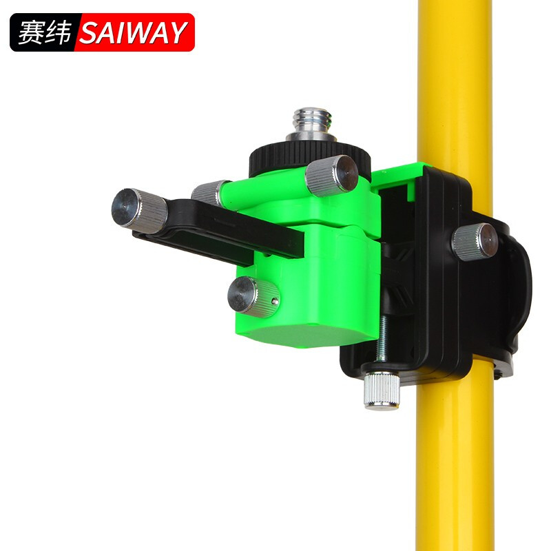 赛纬水平仪升降支撑杆伸缩杆子激光红外线测量杆平水仪吊顶加厚三角支架云台 升级款3.9米