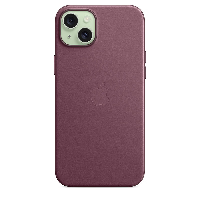 99% new Apple/Apple iPhone 15 Plus special MagSafe fine twill protective case-mulberry color magnetic phone case Apple original phone case