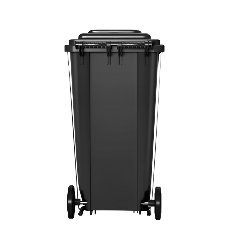 Supercloud 120L outdoor large trash can large with lid and pedal commercial outdoor sanitation hotel kitchen waste classification thickened large capacity plastic outdoor property black gray