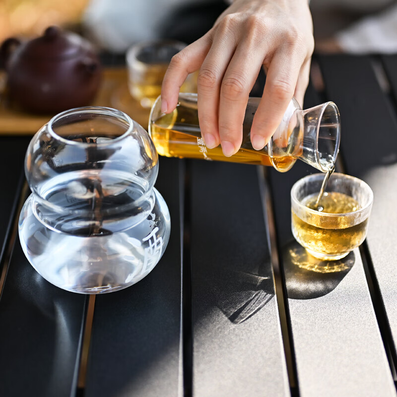 Zheyun glass wine warmer, wine pot, rice wine and wine set, wine scalding device, white wine divider, warm wine cup, ice wine pot, Yixin wine warmer 100ml, two liang