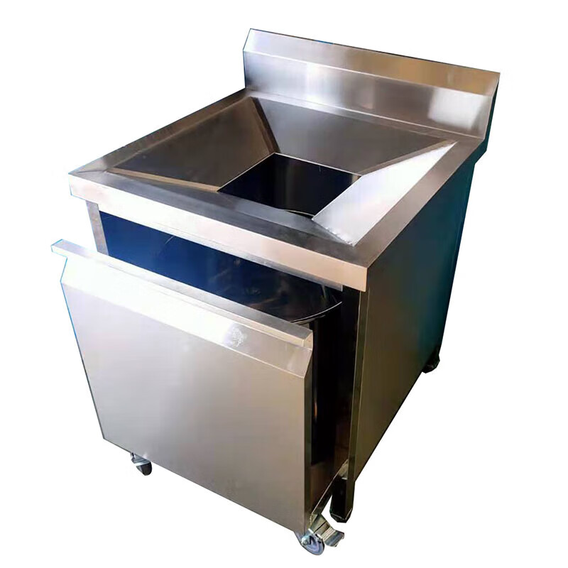 Canteen leftovers trash can collection cabinet kitchen waste storage box hotel plate and bowl sorting swill cabinet S35-simple workbench official standard configuration