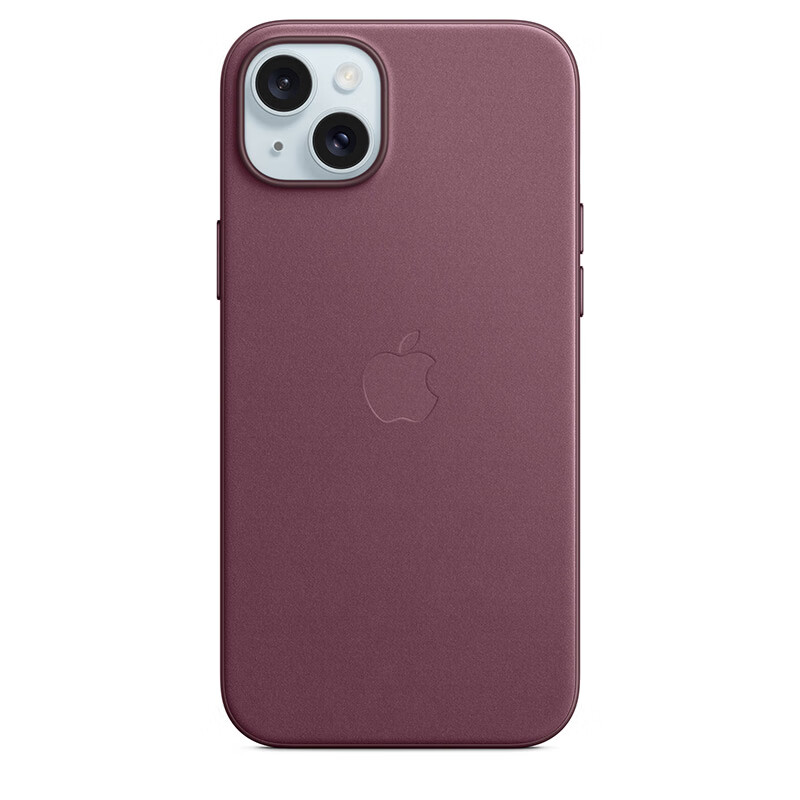 99% new Apple/Apple iPhone 15 Plus special MagSafe fine twill protective case-mulberry color magnetic phone case Apple original phone case