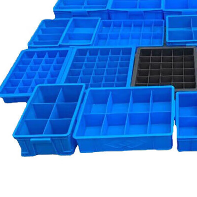 Jinshiluo parts box compartment box 530 three-compartment box #590*385*145 thickened multi-partition plastic storage box tool material classification box turnover box JCW8