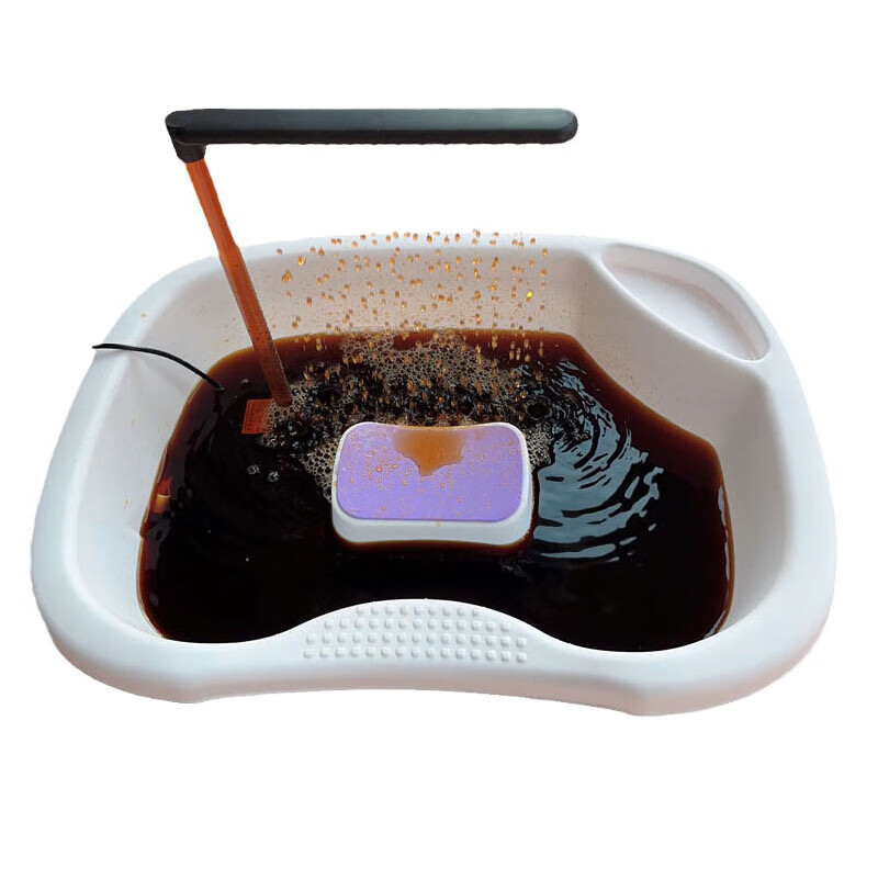 Confinement flat type water circulation heating head therapy device household bubble head basin shampoo bubble head artifact Chinese medicine rinse hair USB large flow water pump + right angle tube + filter cotton + bubble head basin